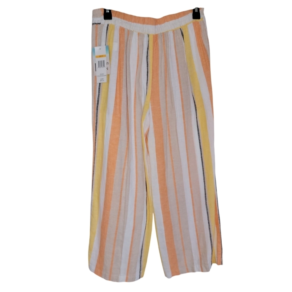 Alexander Jordan size small Striped Wide-Leg Pants NWT! Bright vibrant colors